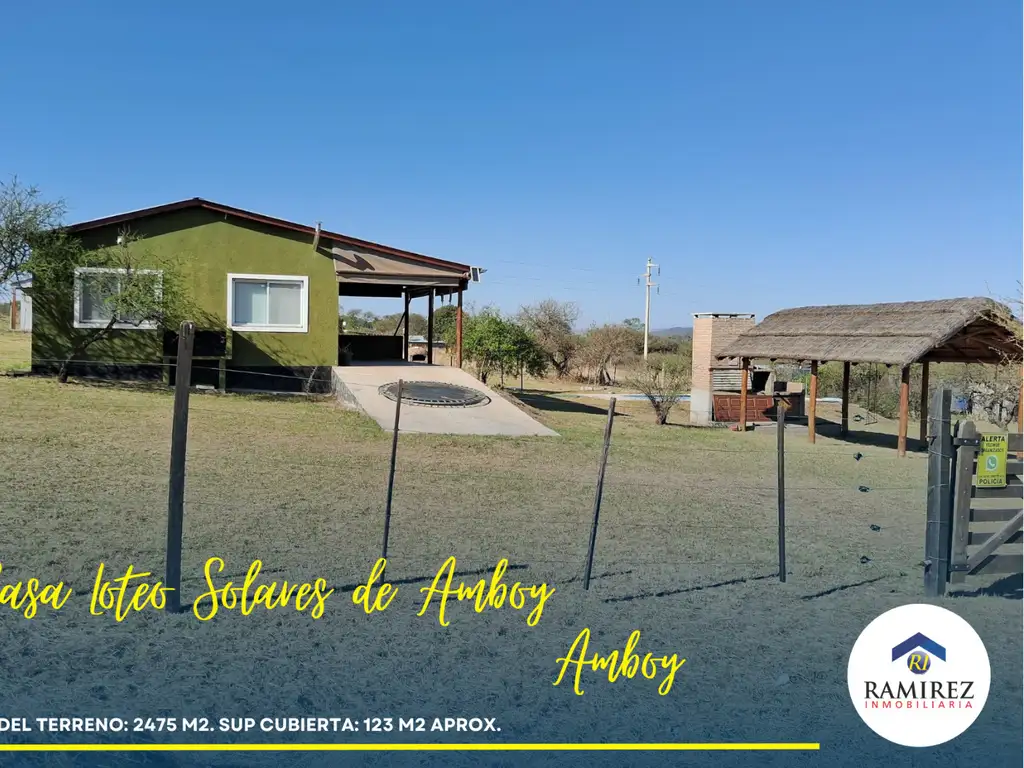 CASA EN AMBOY - LOTEO SOLARES DE AMBOY