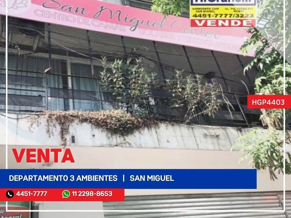 Departamento - Venta - Argentina, San Miguel - Av. Pres. Juan Domingo Peron 1100