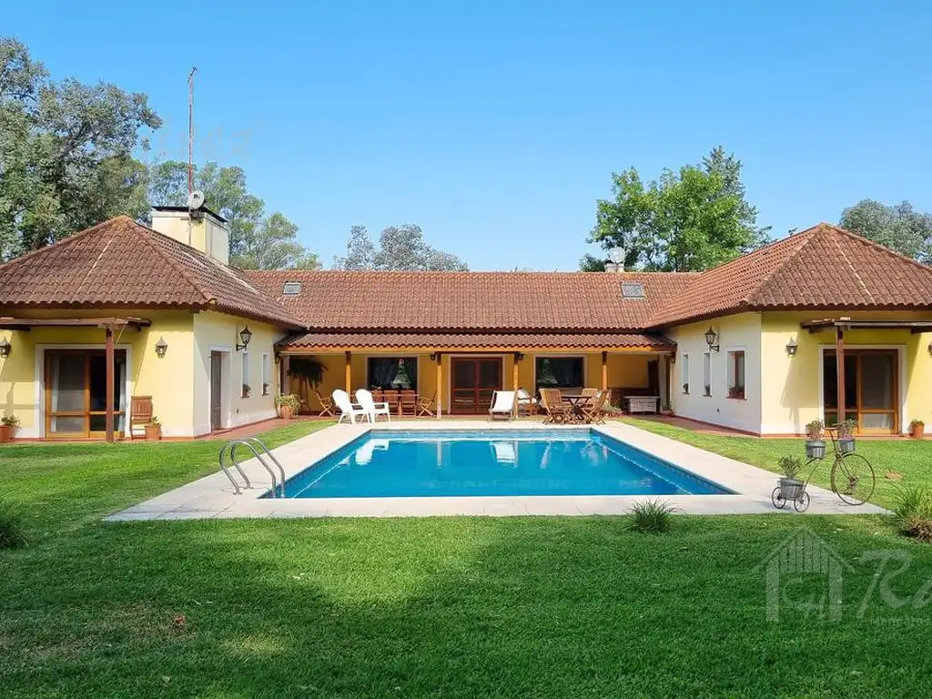 Hermosa Casa 7 Amb. En Venta - Club de Campo Las Praderas De Lujan