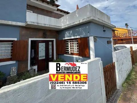 Casa de 4 amb + depto de 3 amb (indep) con vista al mar desde terraza! 67 e/1 y playa Mar del tuyu