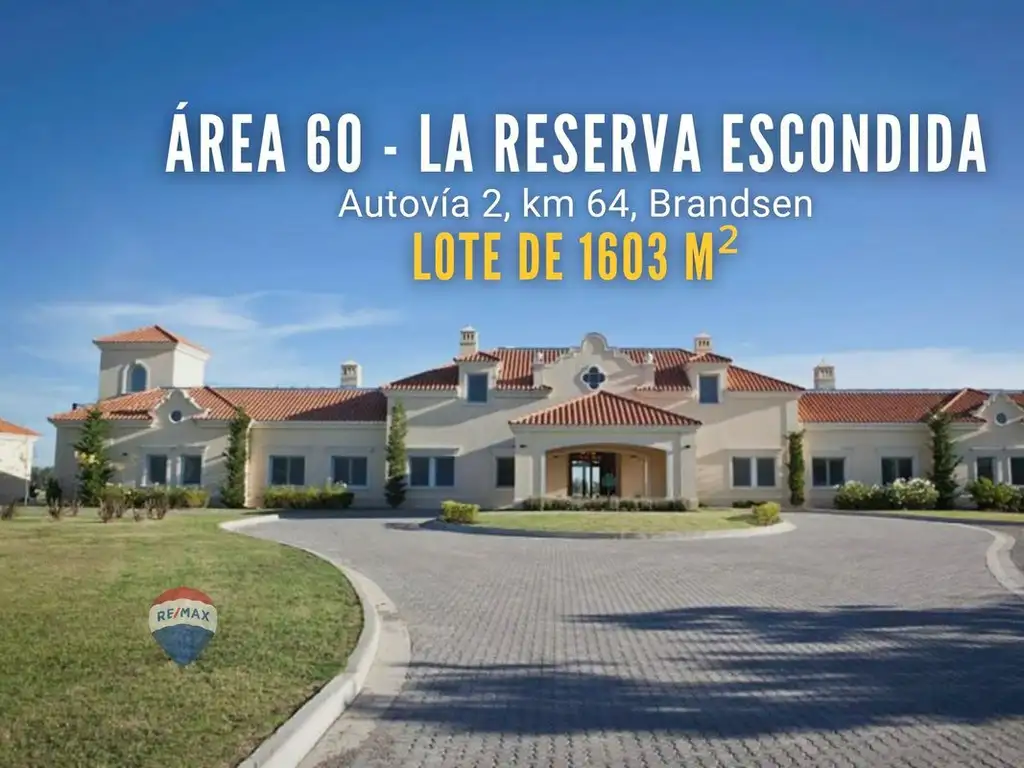 VENTA LOTE EN EL BARRIO LA ESCONDIDA, AREA 60