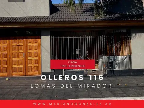 Casa de 3 ambientes con pileta