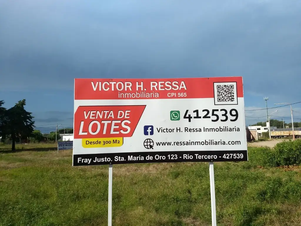 Venta de Lotes, Bº  Cabero, Río Tercero