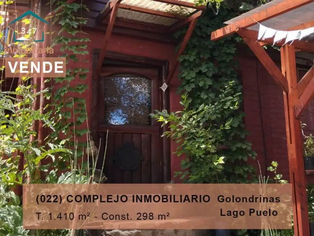 (022) COMPLEJO INMOBILIARIO en VENTA en Bo. Suizo Lago Puelo, limite con El Bolson