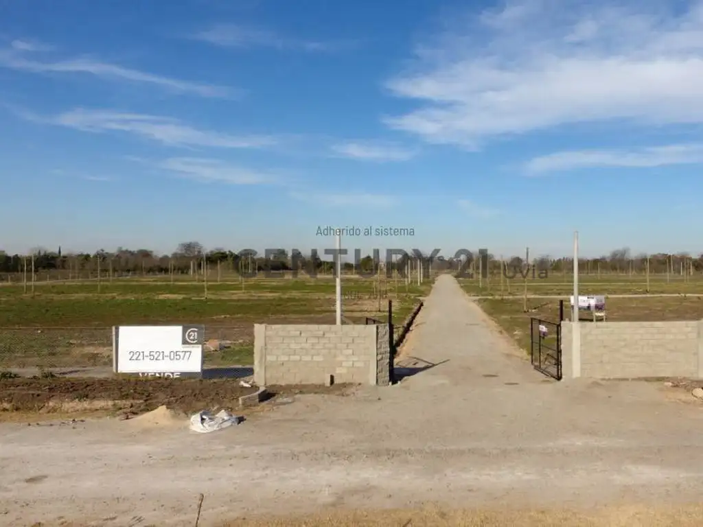 Venta de lotes en condominio. Los Hornos. La Plata