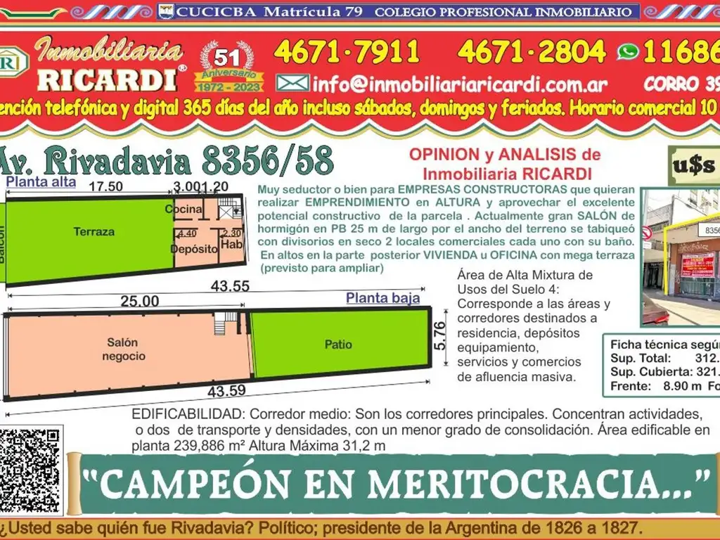 CAMPEON en MERITOCRACIA inmueble con bondades por demas...