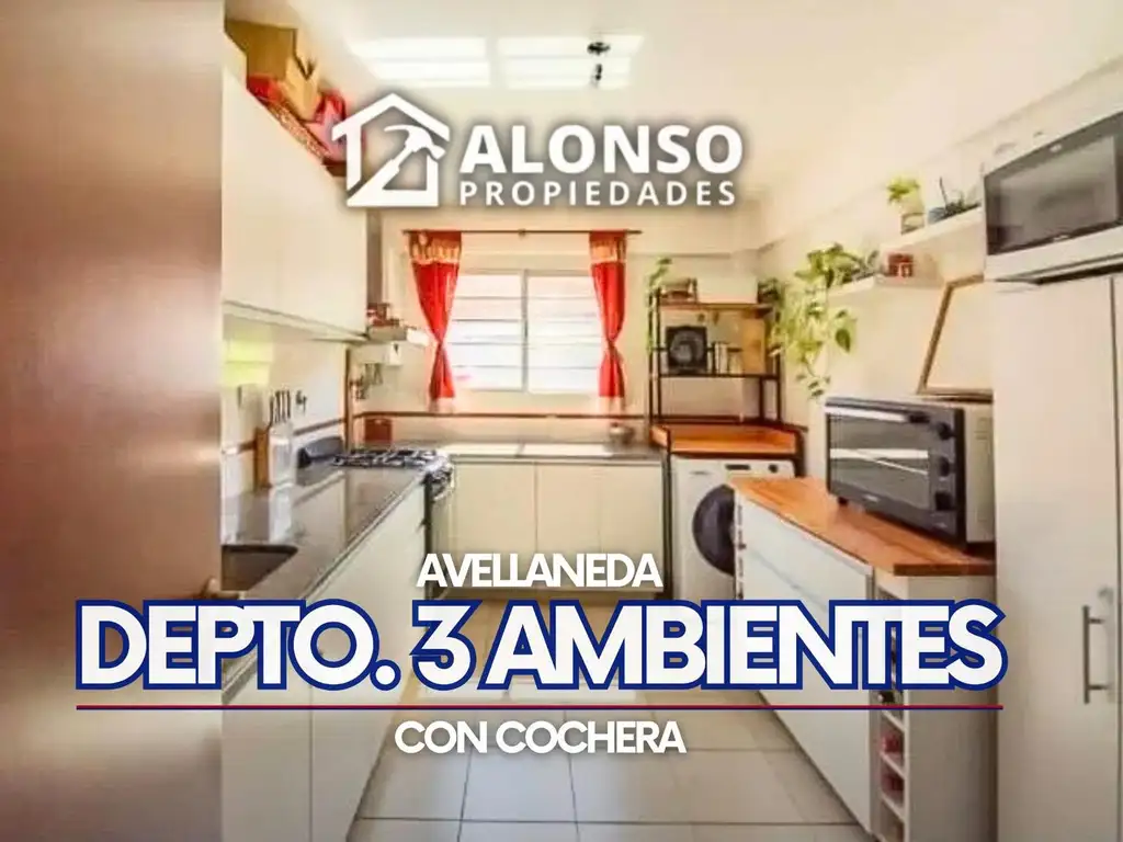 DEPARTAMENTO 3 AMBIENTES CON COCHERA EN VENTA EN AVELLANEDA