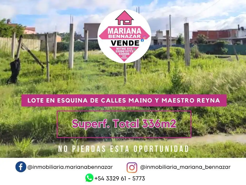 TERRENO EN VENTA - SAN PEDRO