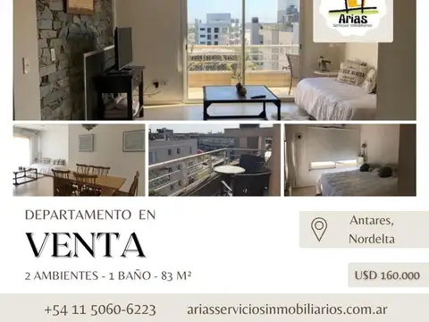 Departamento 2 ambientes EN VENTA - Antares, Nordelta