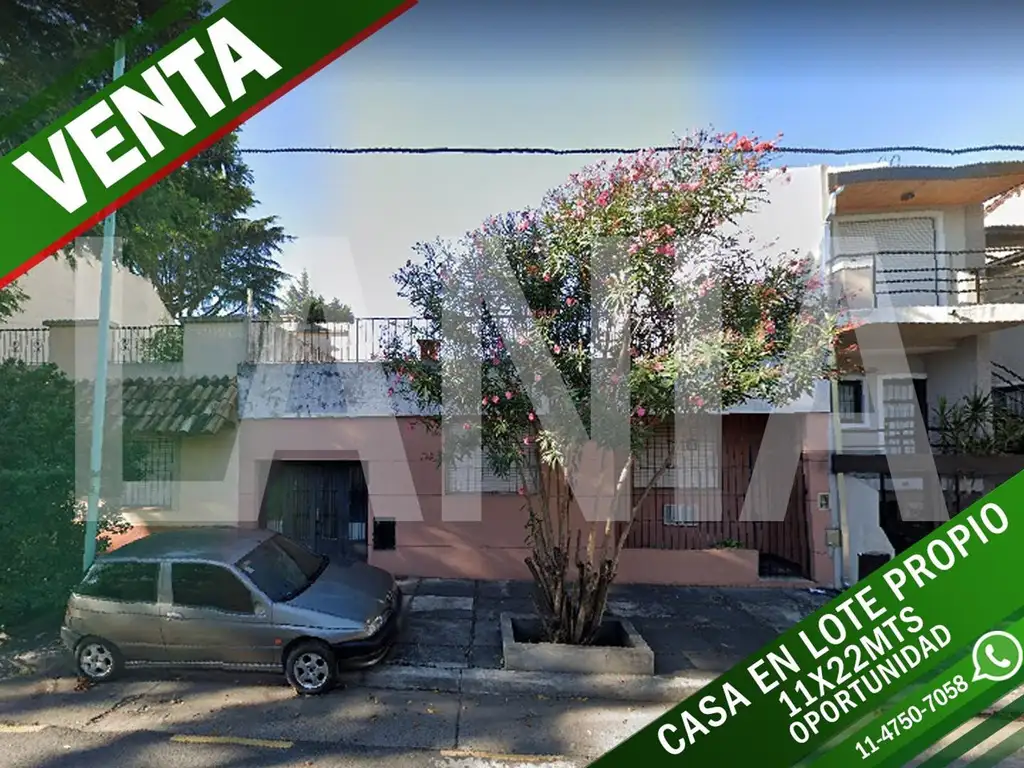 CASA LOTE PROPIO :: LOTE 11 X 22MTS :: OPORTUNIDAD