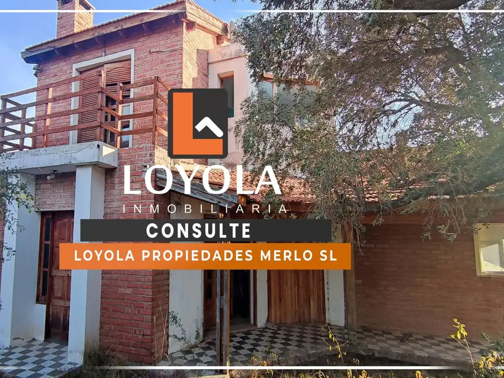 Casa a refaccionar sobre lote 4776m2 en venta Merlo San Luis