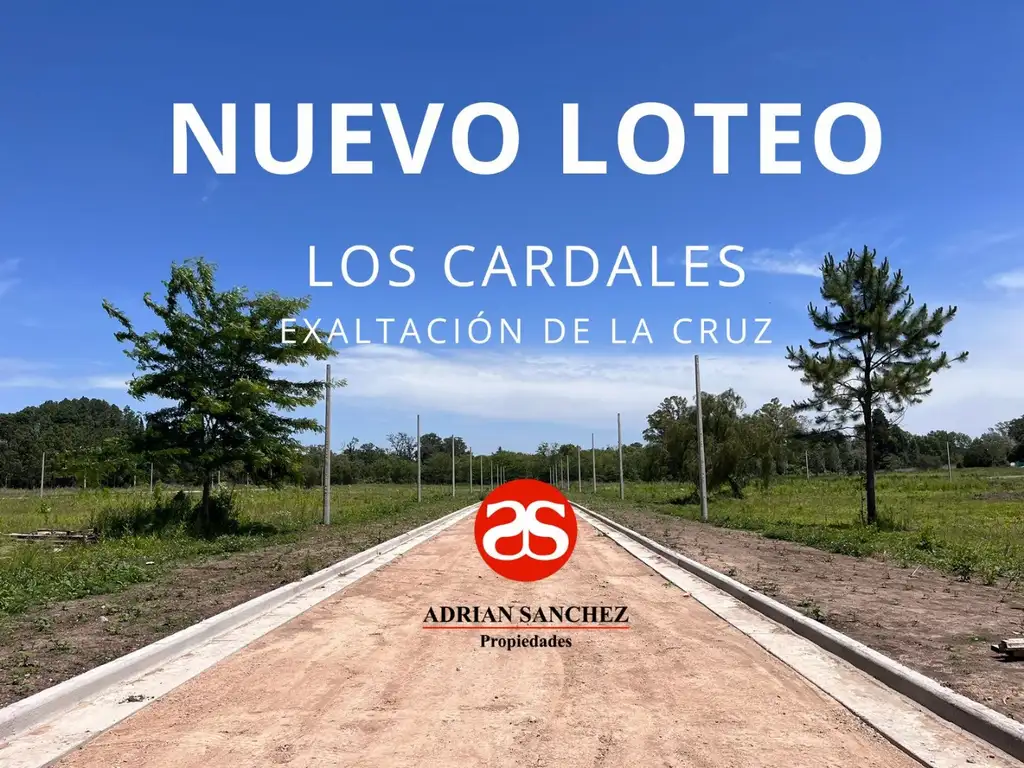 NUEVO LOTEO: 140 lotes en la Localidad de Los Cardales : ¡ PRECIOS DE PREVENTA !