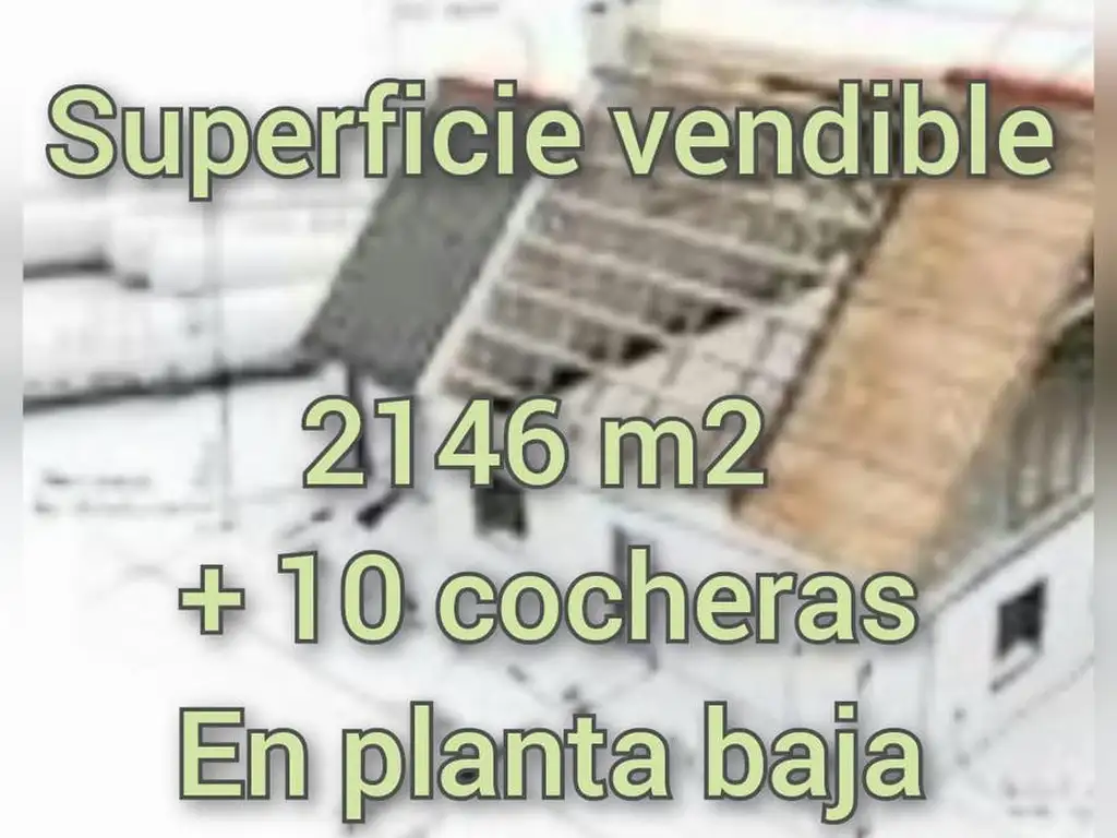 Terreno - entre Villa Crespo y Palermo, Vendible 2146 m2 y 10 cocheras en PB. Medidas 8.66 x 43.80