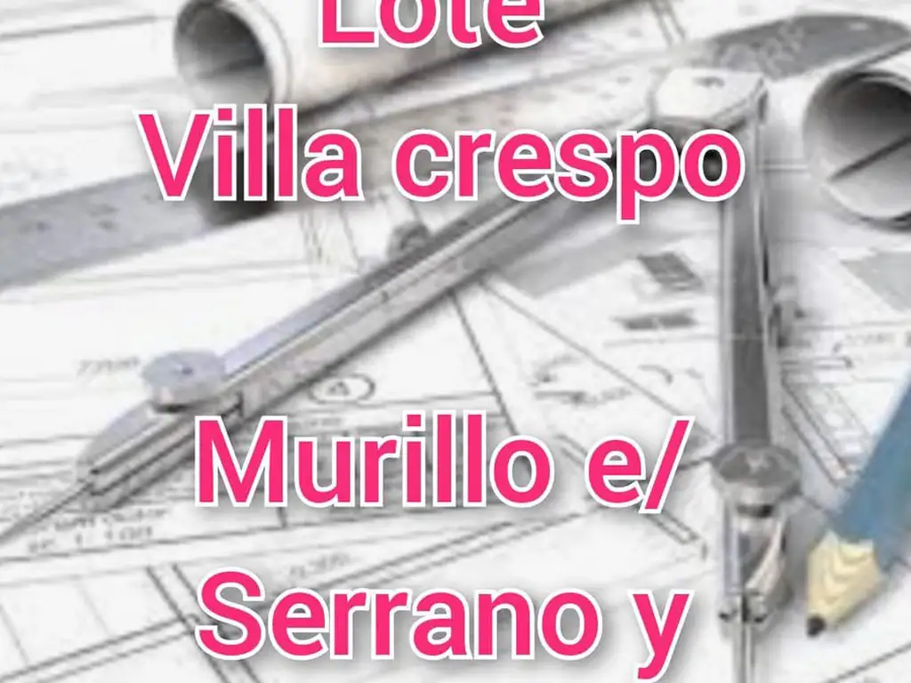 Terreno en  Villa Crespo apto para 1674 m2 vendibles + 6 cocheras