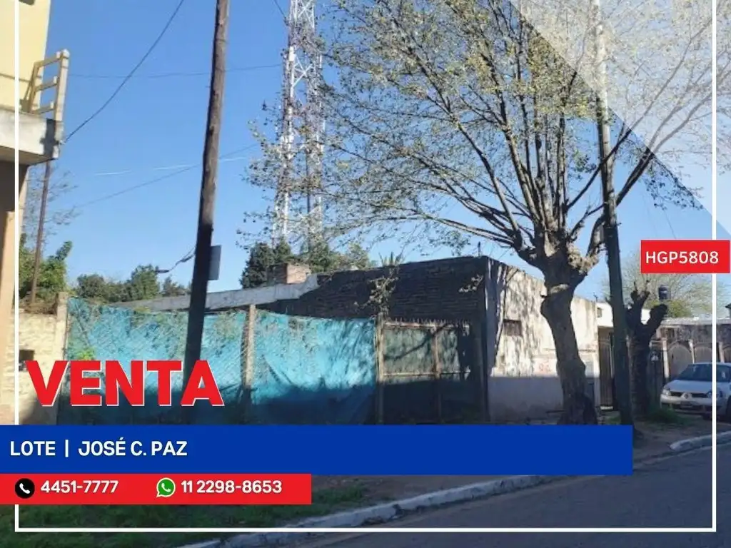 Lote - Venta - Argentina, José C Paz - Monteagudo 5000