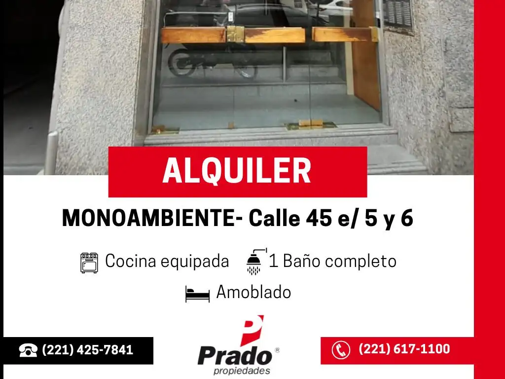 EXCELENTE MONOAMBIENTE AMOBLADO