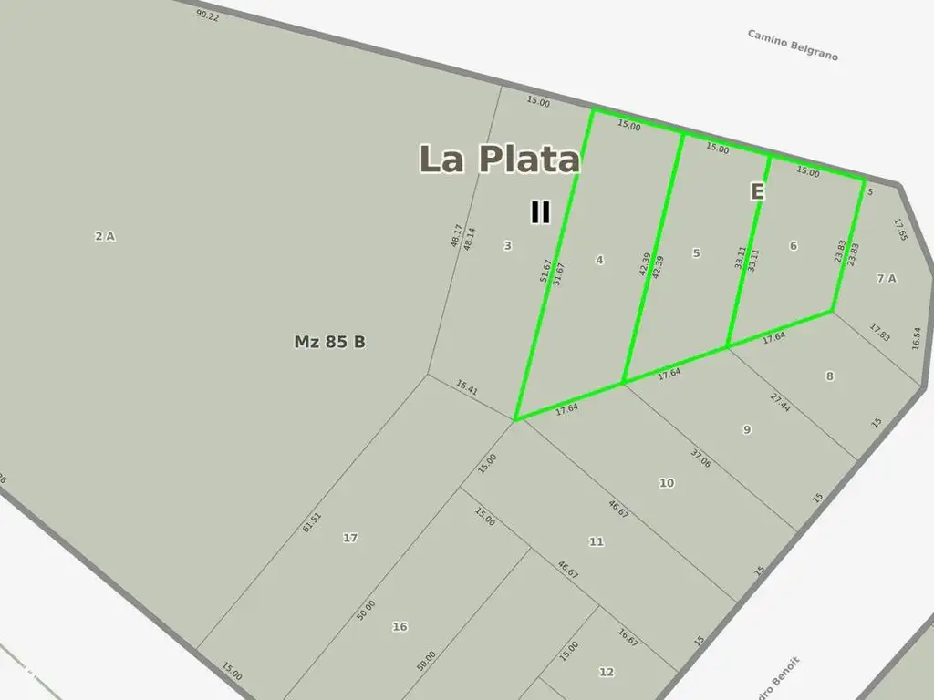 Terreno en Venta en Belg/524 y Cortada La Plata - Alberto Dacal Propiedades