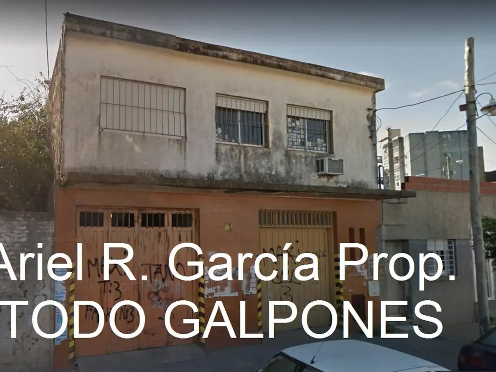 Galpón 330m2 s/Lote 8,66x29; Gas Industrial y Fza. Motriz