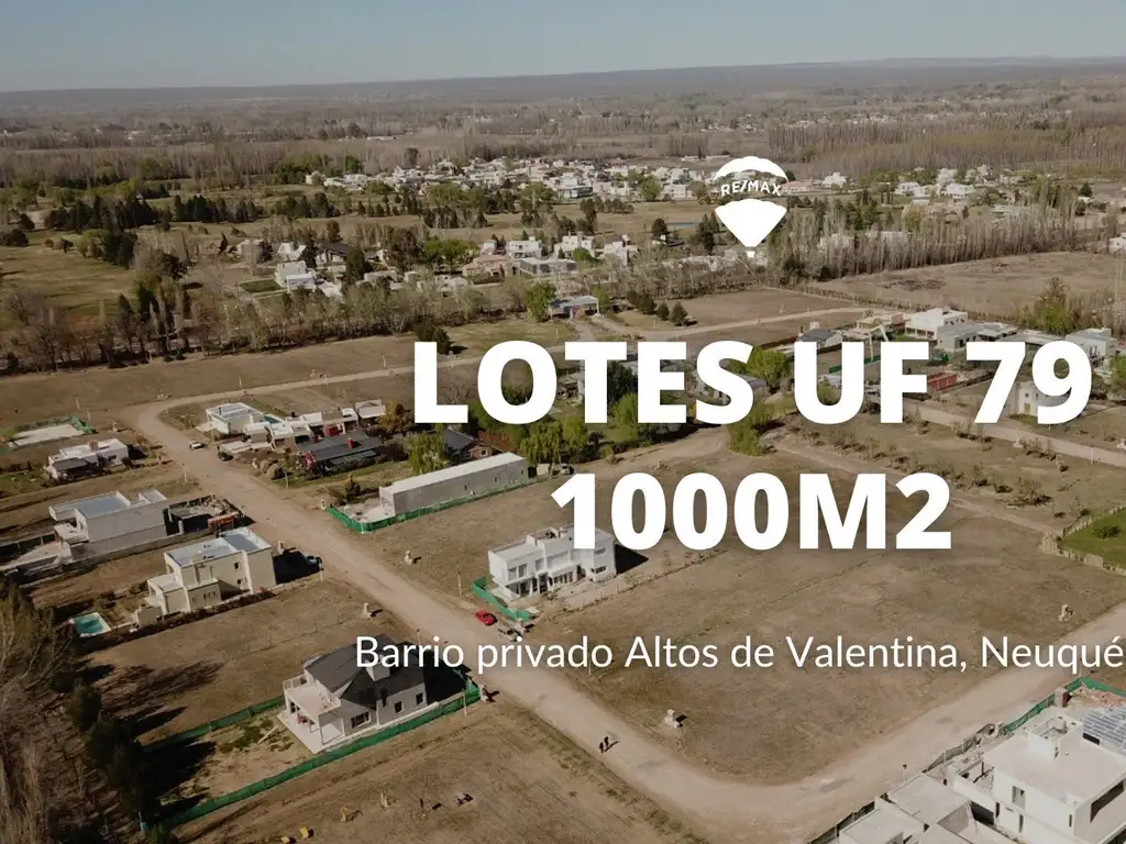 LOTE UF79 | 1000m2 | EN ALTOS DE VALENTINA