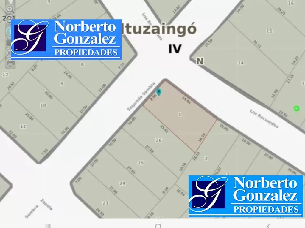 EN VENTA LOTE DE TERRENO ZONA PARQUE LELOIR, DE 300M2 CON ESCRITURA - FICHA 9557