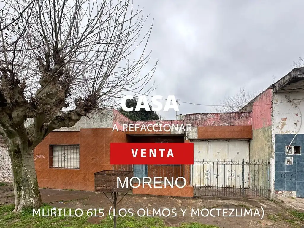 Venta de casa a refaccionar en MORENO