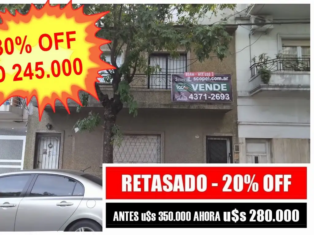 VENTA TERRENO LOTE ANDONAEUI 1200 Zonif USAM Mixtura Usos 3