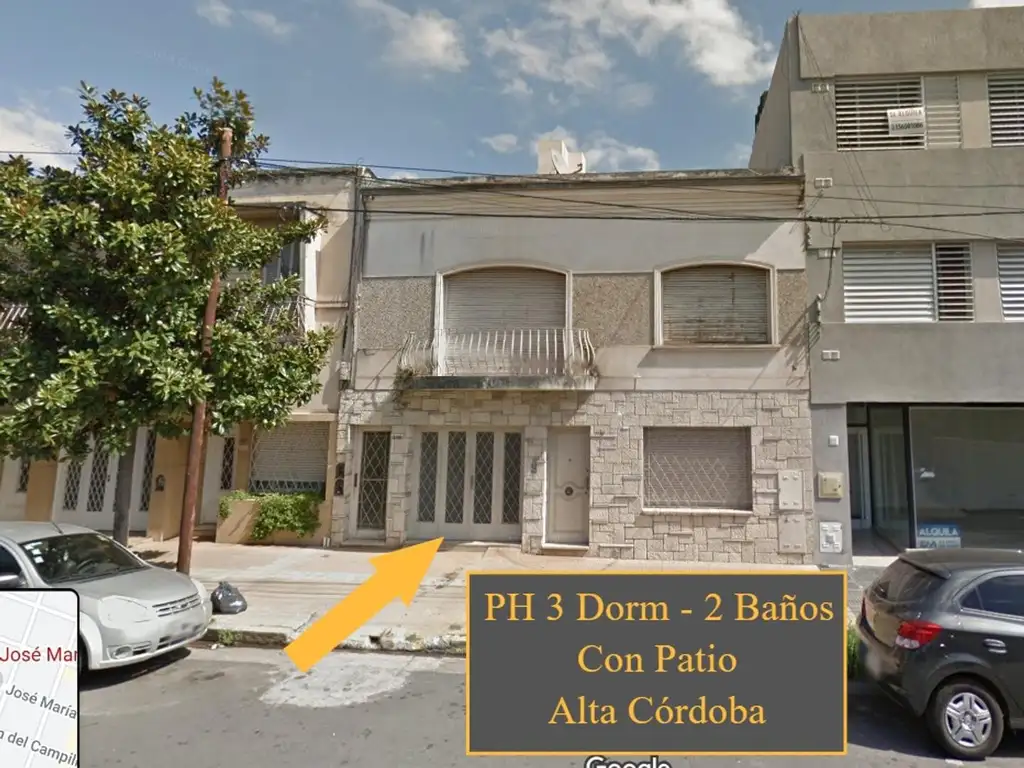 ALTA CÓRDOBA - Casa 3 Dorm en Planta Baja C/Patio - (PH)