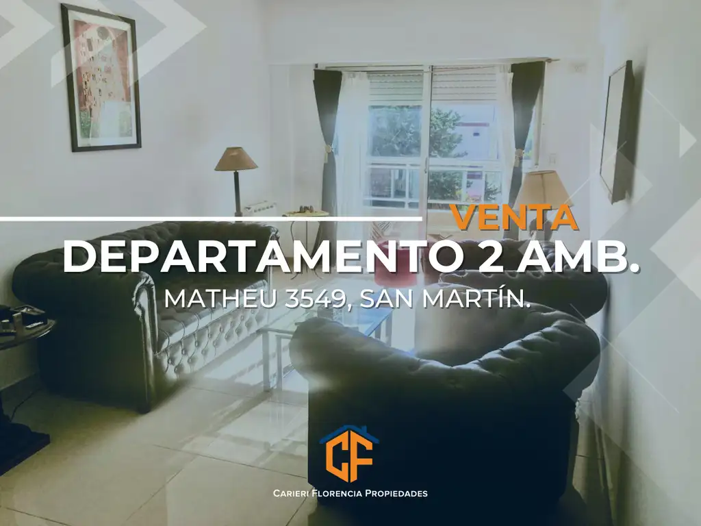 DEPARTAMENTO 2 AMBIENTES EN EL CENTRO DE SAN MARTÍN