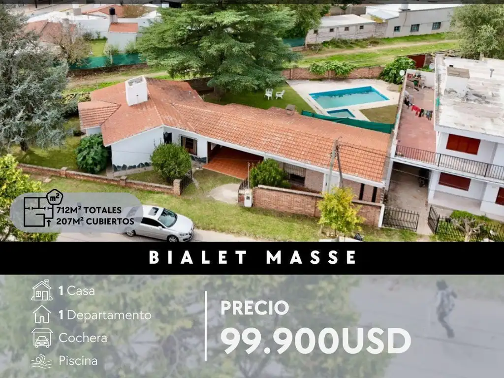 VENTA DE CASA     DPTO en el Centro de Bialet Masse