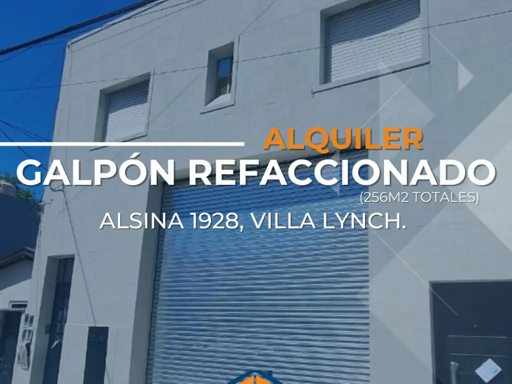 GALPÓN REFACCIONADO, EN ALQUILER EN EXCELENTE ZONA INDUSTRIAL DE VILLA LYNCH