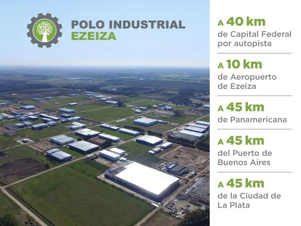 Terreno en  el Polo Industrial Ezeiza 12000mts Con Mov de Suelo realizado