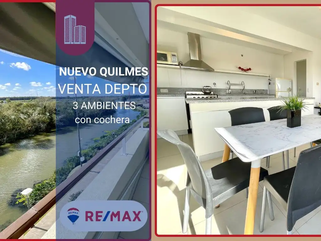 VENTA DEPTO 3 AMB COCHERA  AQUAVENTO NUEVO QUILMES