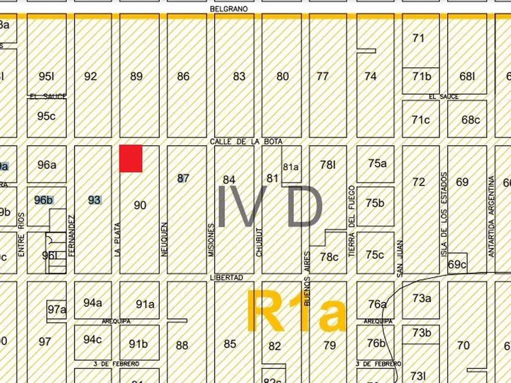 Parcela 2500 m2 en esquina La Bota y La Plata apto desarrollo multifamiliar o subdivision