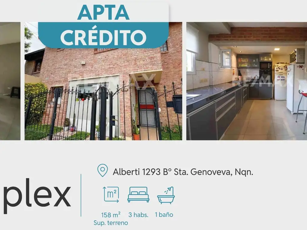 VENTA CASA DÚPLEX 3 DORM, B° STA. GENOVEVA, NQN