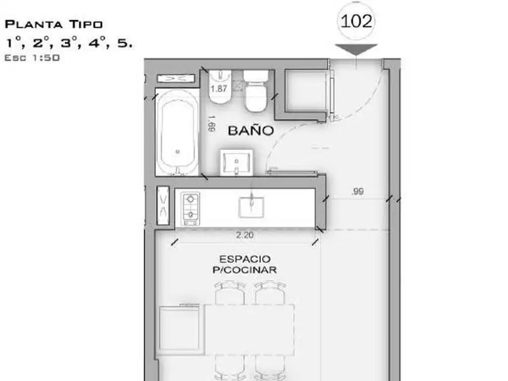 Departamento en el emprendimiento Avenida Santa María de las