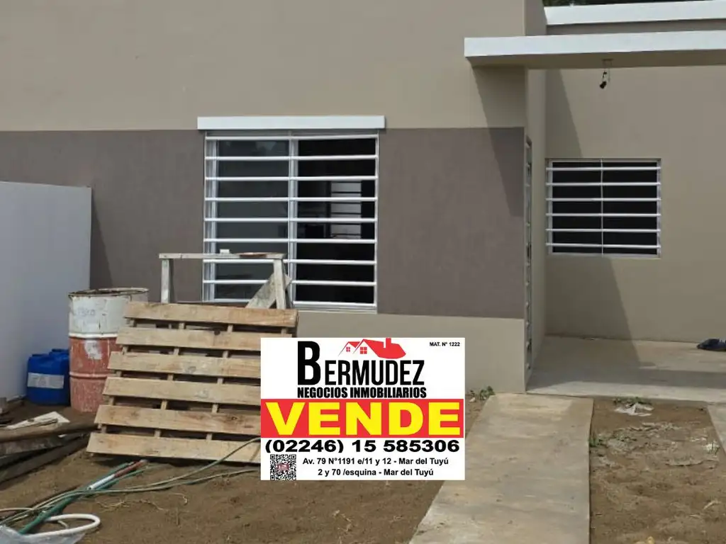 venta chalet 3 ambientes al frente en pozo calle 88 entre 3 y 4