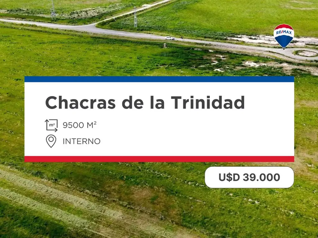 LOTE EN VENTA EN  CAÑUELAS CHACRAS DE LA TRINIDAD