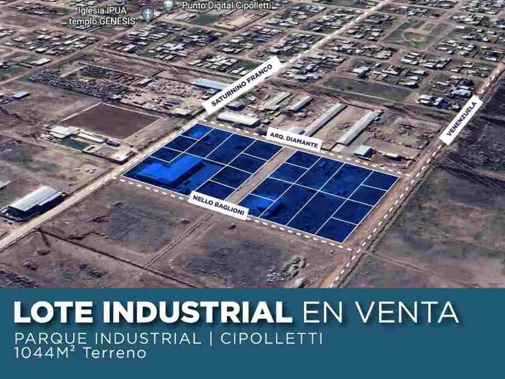 LOTE EN VENTA | PARQUE INDUSTRIAL CIPOLLETTI