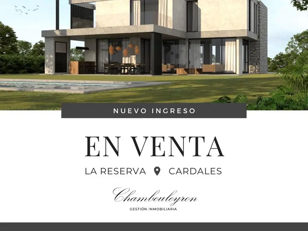 VENTA CASA AL POZO EN LA RESERVA CARDALES