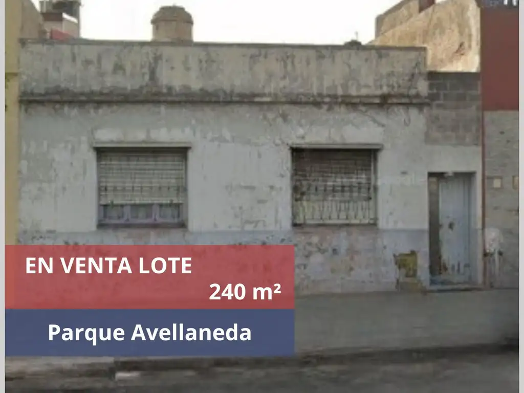 EN VENTA LOTE PARQUE AVELLANEDA