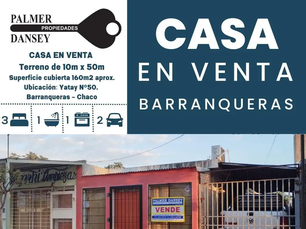 Casa amplia a reformar en Barranqueras