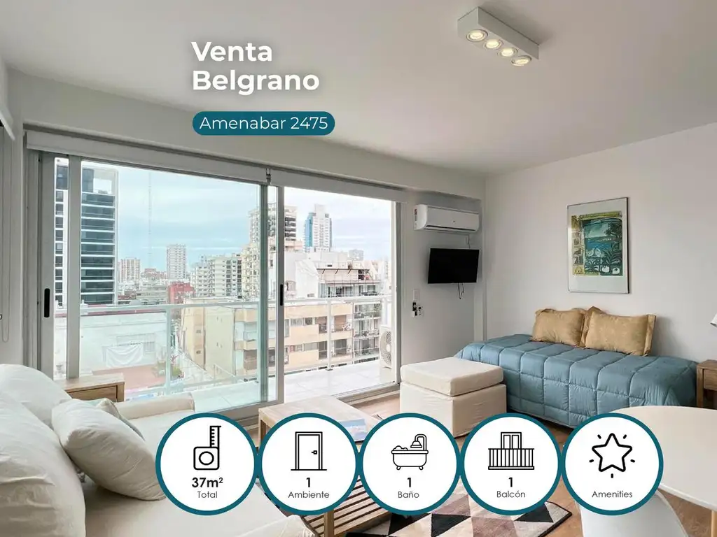 Excelente Dpto. mono ambiente en Venta