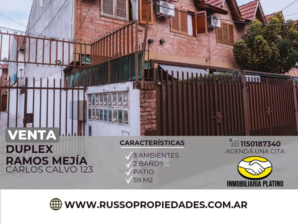 Venta duplex Ramos Mejia 3 ambientes