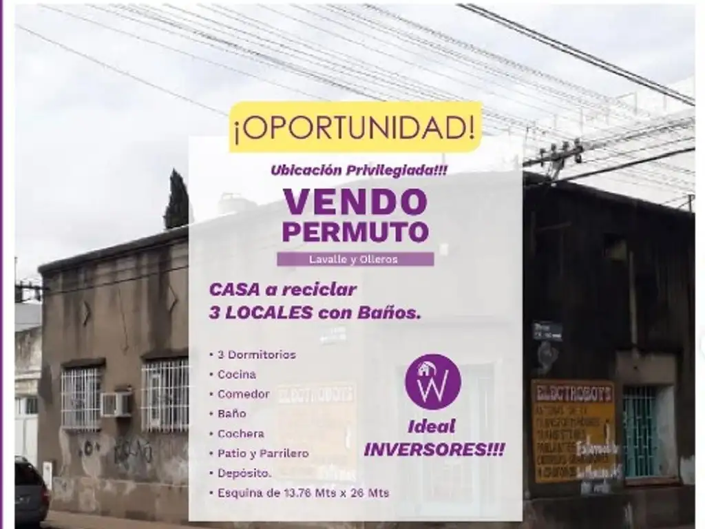 Vendo o Permuto Casa Centrica (a reciclar)