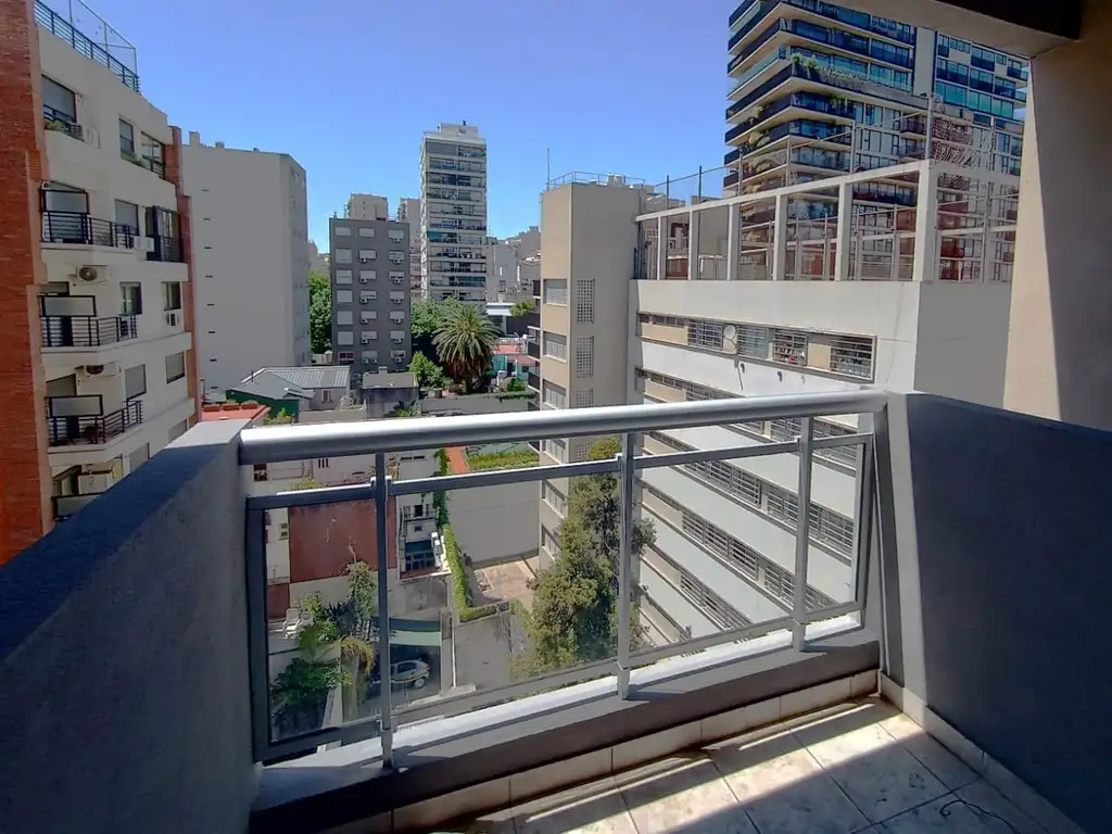 MONOAMBIENTE A ESTRENAR CON BALCON. SOL. EXCELENTE VISTA. PARRILLAS. SOLARIUM