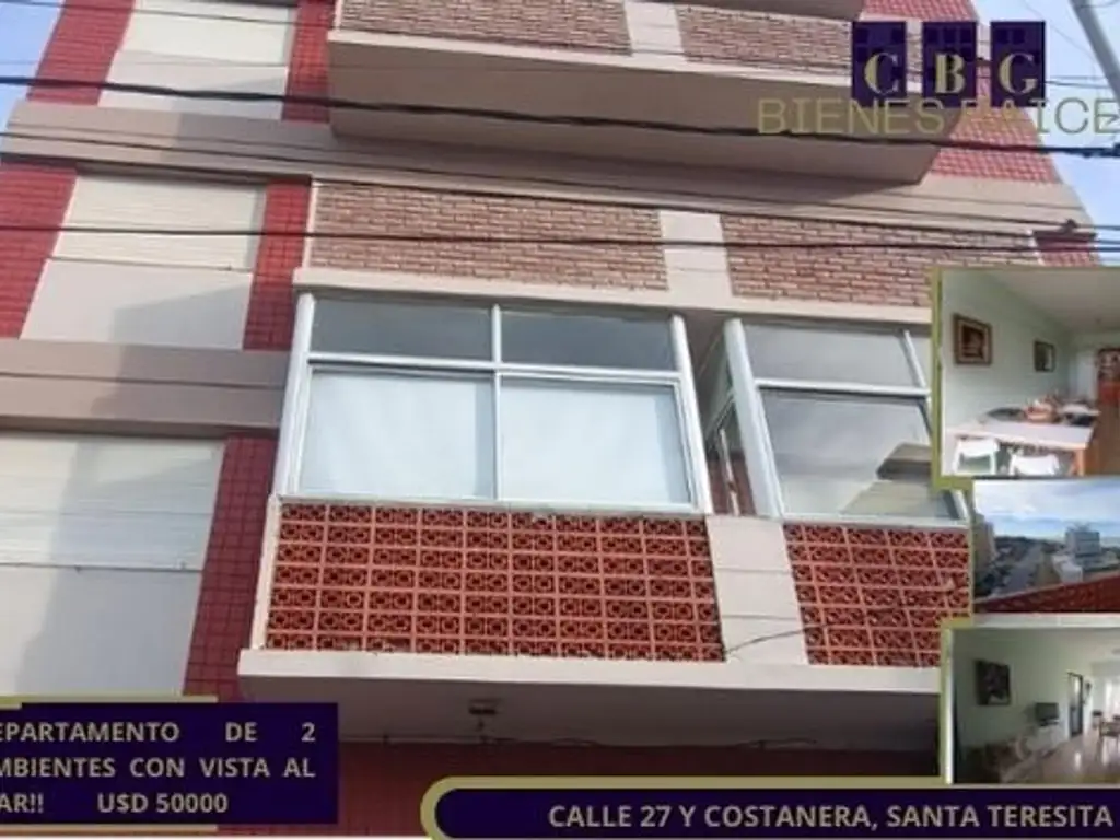 DEPARTAMENTO DE 2 AMBIENTES CON VISTA AL MAR!