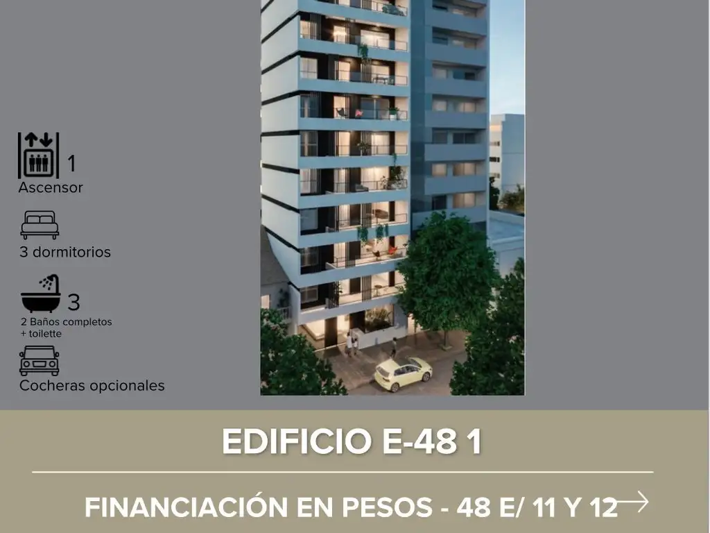 Venta de Departamento de 3 dormitorios, La Plata