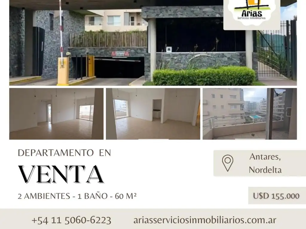 Departamento 2 ambientes EN VENTA - Antares, Nordelta