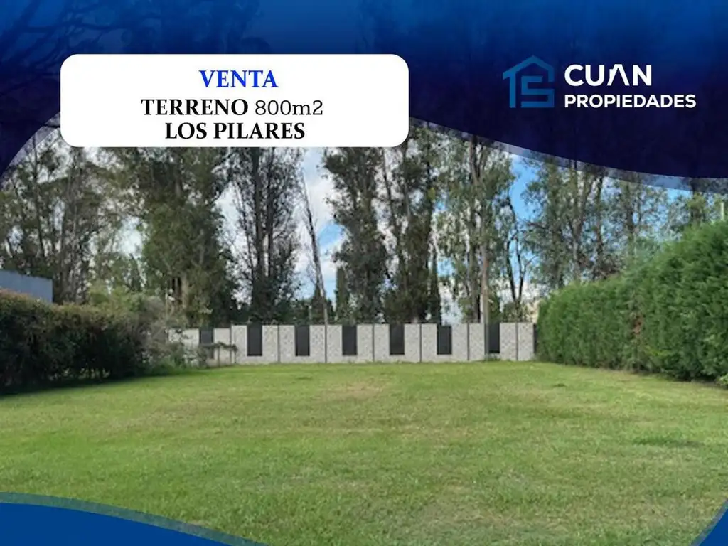 Lote en venta, Barrio Los Pilares CUAN PROPIEDADES