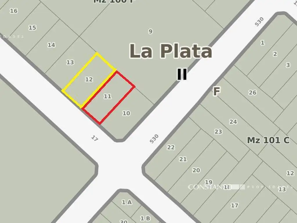 Terreno en  venta